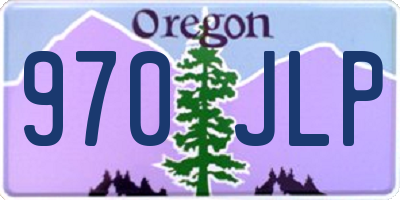 OR license plate 970JLP