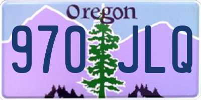 OR license plate 970JLQ