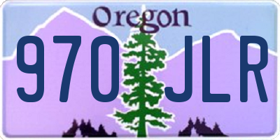 OR license plate 970JLR