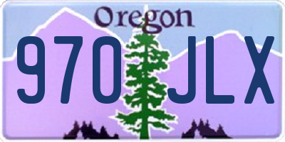 OR license plate 970JLX