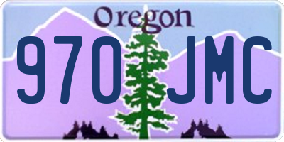 OR license plate 970JMC