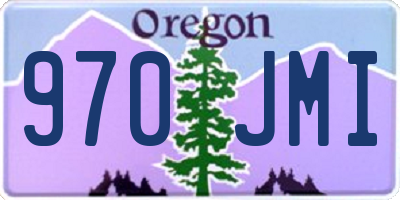 OR license plate 970JMI