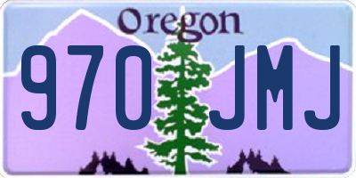 OR license plate 970JMJ