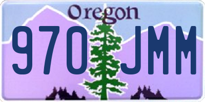 OR license plate 970JMM