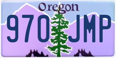 OR license plate 970JMP