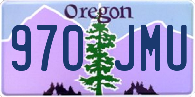 OR license plate 970JMU