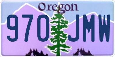 OR license plate 970JMW