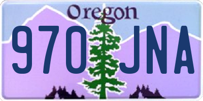 OR license plate 970JNA