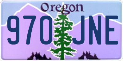 OR license plate 970JNE