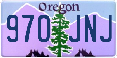 OR license plate 970JNJ
