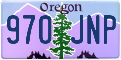 OR license plate 970JNP