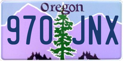 OR license plate 970JNX