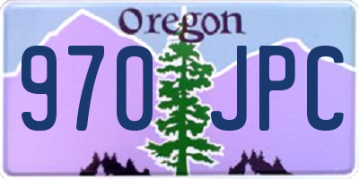 OR license plate 970JPC