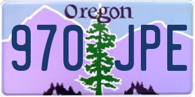 OR license plate 970JPE