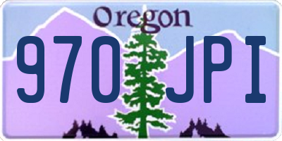 OR license plate 970JPI