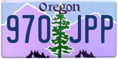 OR license plate 970JPP