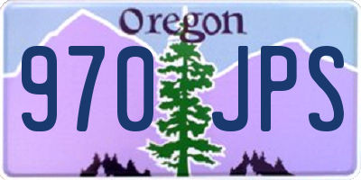 OR license plate 970JPS