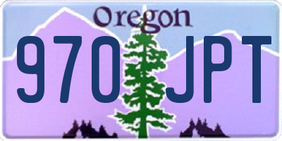 OR license plate 970JPT