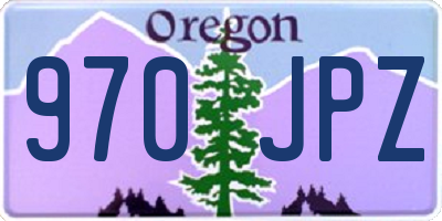 OR license plate 970JPZ