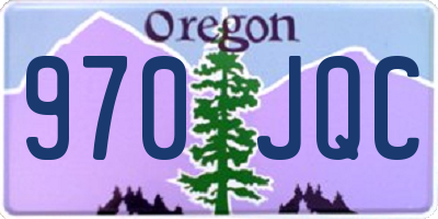OR license plate 970JQC