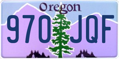 OR license plate 970JQF