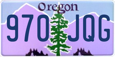 OR license plate 970JQG