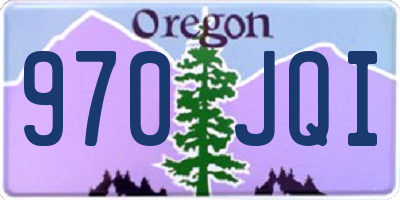 OR license plate 970JQI
