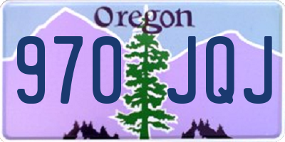 OR license plate 970JQJ