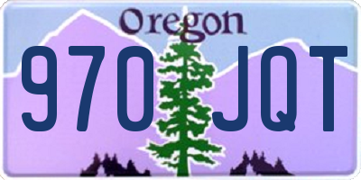 OR license plate 970JQT