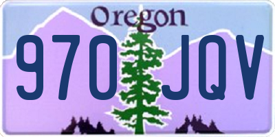 OR license plate 970JQV