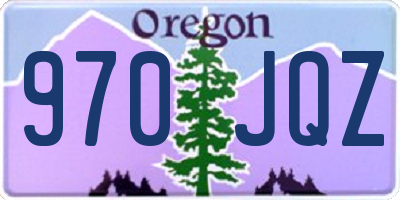 OR license plate 970JQZ