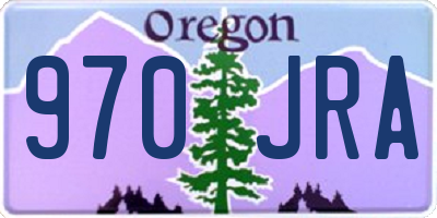 OR license plate 970JRA