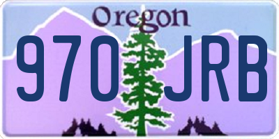 OR license plate 970JRB
