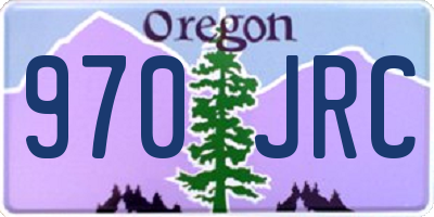 OR license plate 970JRC