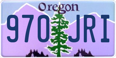 OR license plate 970JRI