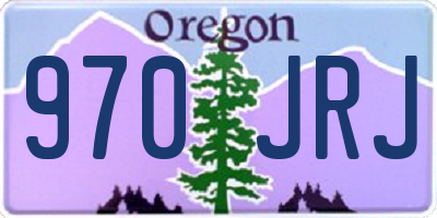 OR license plate 970JRJ