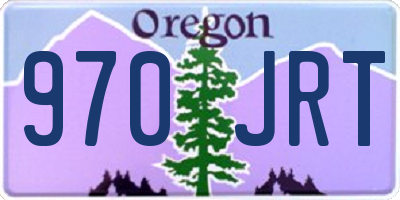 OR license plate 970JRT