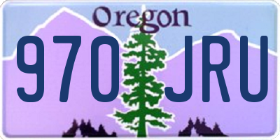 OR license plate 970JRU