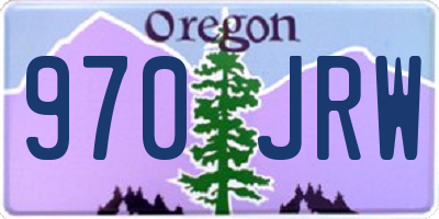 OR license plate 970JRW