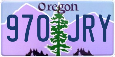 OR license plate 970JRY