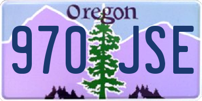 OR license plate 970JSE