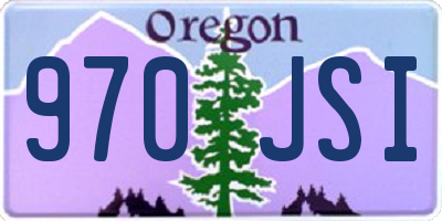 OR license plate 970JSI