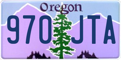 OR license plate 970JTA