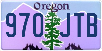 OR license plate 970JTB
