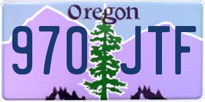 OR license plate 970JTF
