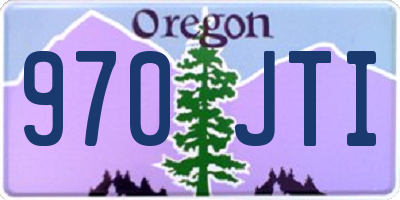 OR license plate 970JTI