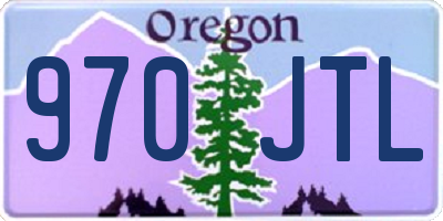 OR license plate 970JTL