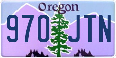 OR license plate 970JTN