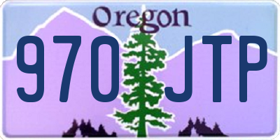 OR license plate 970JTP
