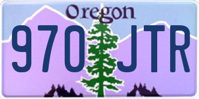 OR license plate 970JTR